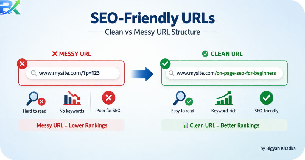 on-page SEO for beginners learning guide on laptop screen”