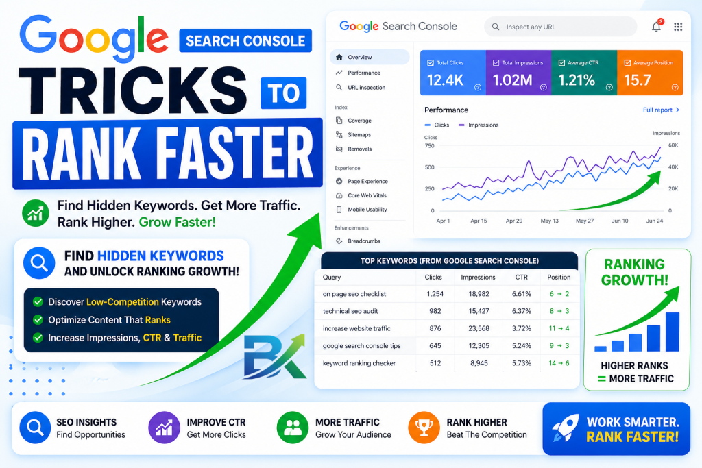 7 Simple Google Search Console Tricks to Rank Faster (Beginner Friendly 2026 Guide)