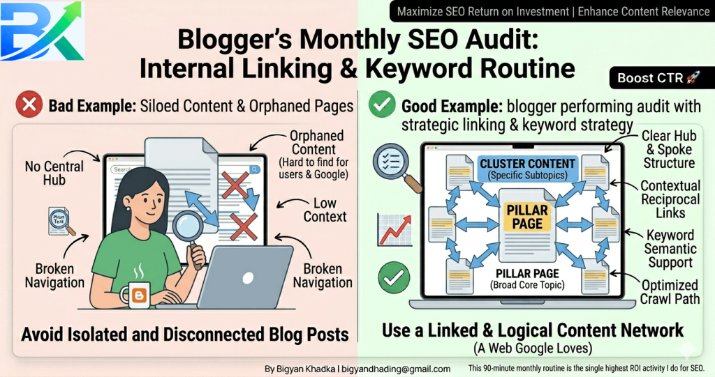  internal linking strategy for beginners monthly audit process