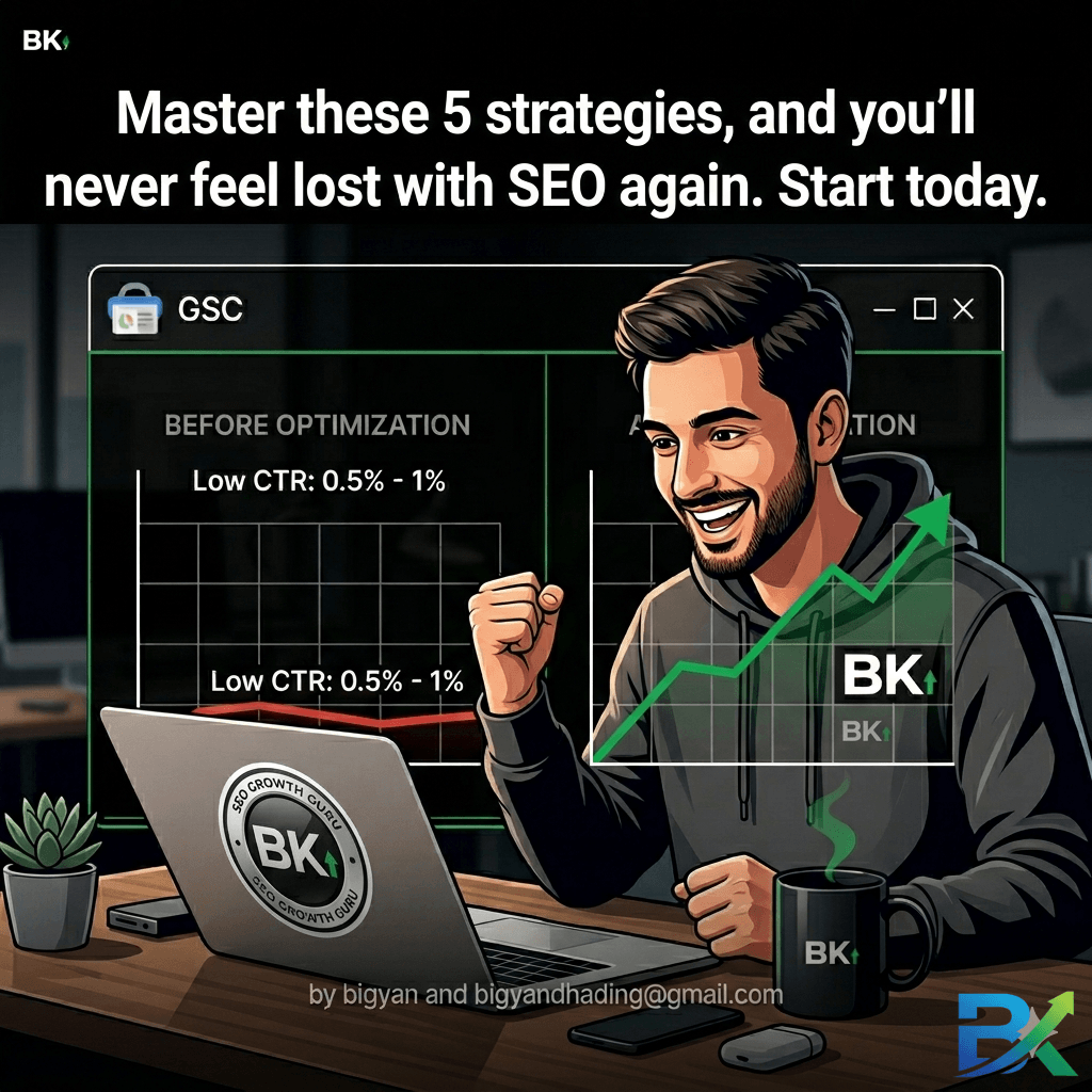 smart SEO strategies for beginners traffic growth celebration